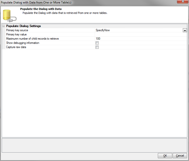 Populate Dialog With Data